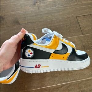 Custom Steelers Nike Airs
